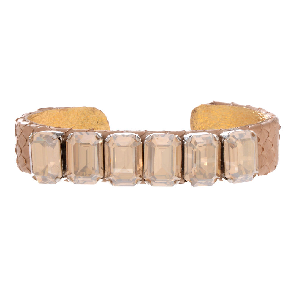 Thumbnail: python + octagon gem mini cuff