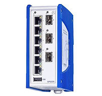 Hirschmann Bobcat BRS52-8TX/SFP Industrial Ethernet Switch, 8 x 10/100/1000Base-TX Copper RJ45 PoE Ports, 4 x 100/1000/2500 F