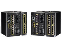 Cisco IE3300 Series Industrial Ethernet Switches, -40 to +75 deg. C, Supports 1 Expansion Module, Network Essentials. 