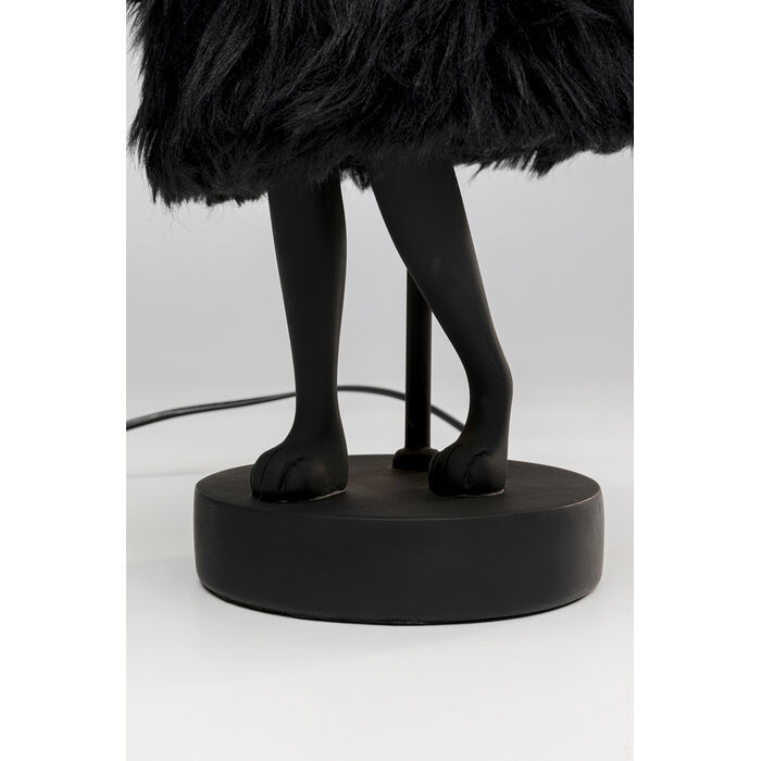 Miniature : Lampe à poser Animal Rabbit Fur noir/doré 50cm