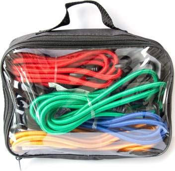 Thumbnail: multicolor Bungee Cords, Luggage Tying Rope with Hooks, Set of 2, 8 feet each