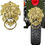 Thumbnail: Road Religion Brass Lion Badge Emblem – Heavy-Duty Brass Accessory for  Bullet,