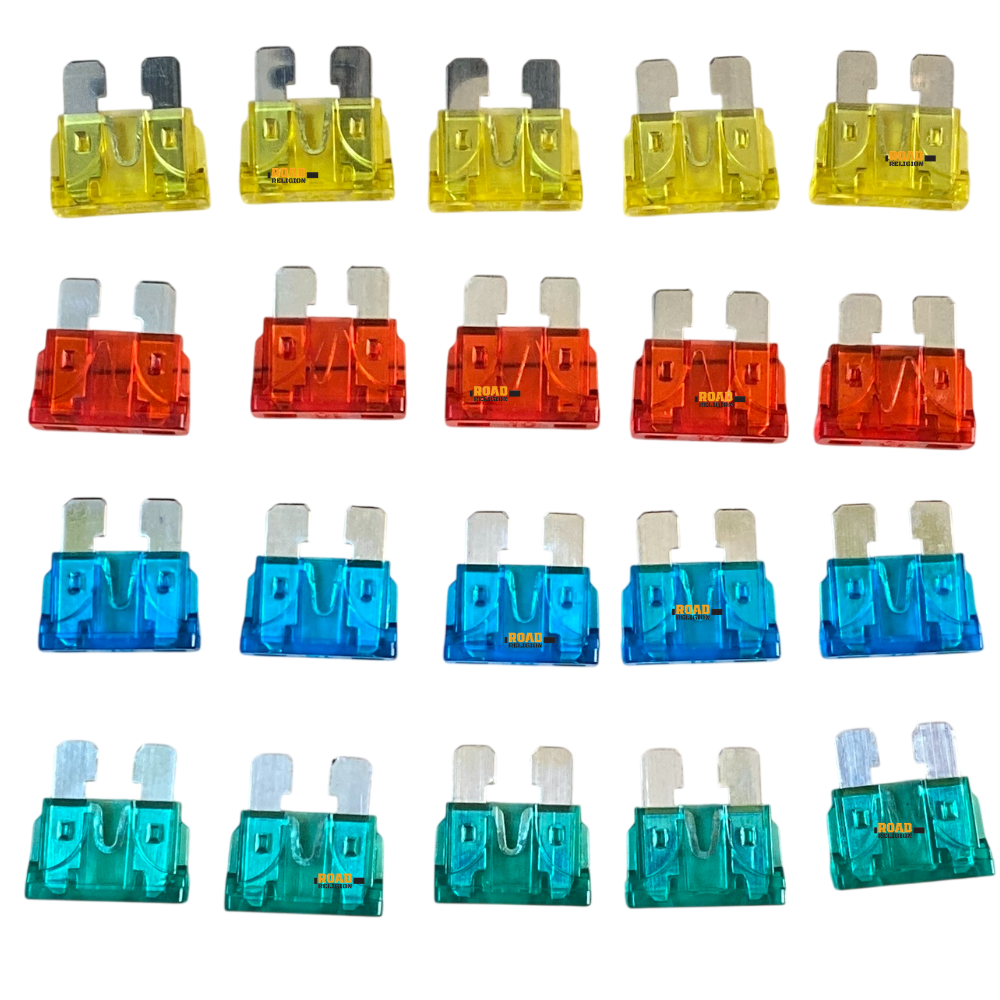 Road Religion norm Fuse (10, 15, 20, 30 amp) 5 piece each (total 20 pieces)