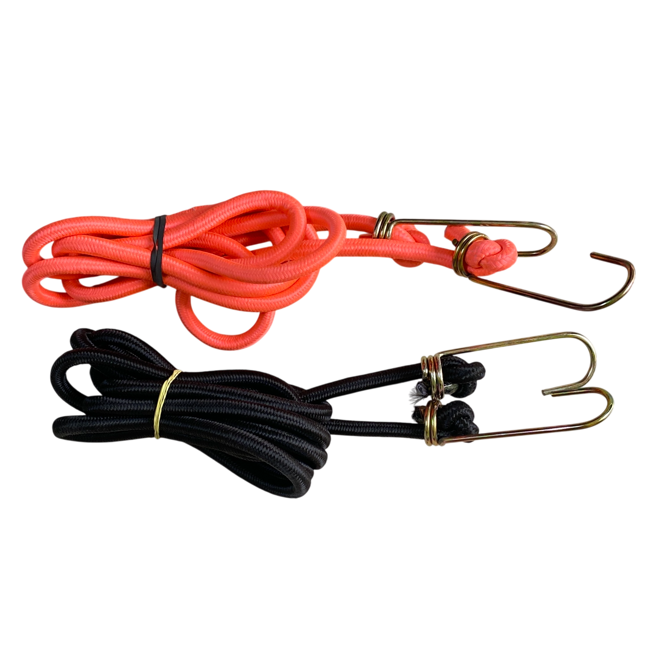 multicolor Bungee Cords, Luggage Tying Rope with Hooks, Set of 2, 8 feet each