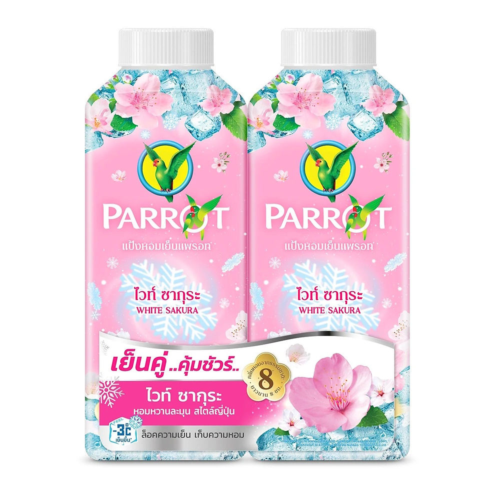 ภาพขนาดย่อ: Parrot Botanicals Perfume Cooling Powder White Sakura 260g.