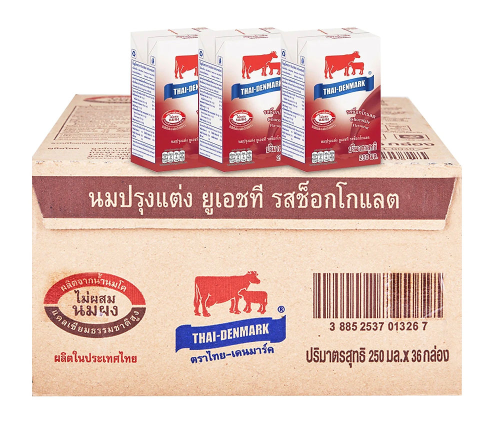 ภาพขนาดย่อ: Thai-Denmark UHT Chocolate Flavoured Milk 250ml.