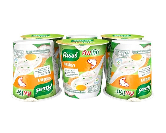 ภาพขนาดย่อ: Knorr Cup Jok Instant Jasmine Rice Porridge Fish Flavour 32g.