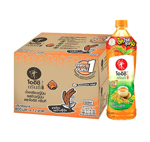 ภาพขนาดย่อ: Oishi Green Tea Japanese Green Tea Genmai Flavour 800ml.