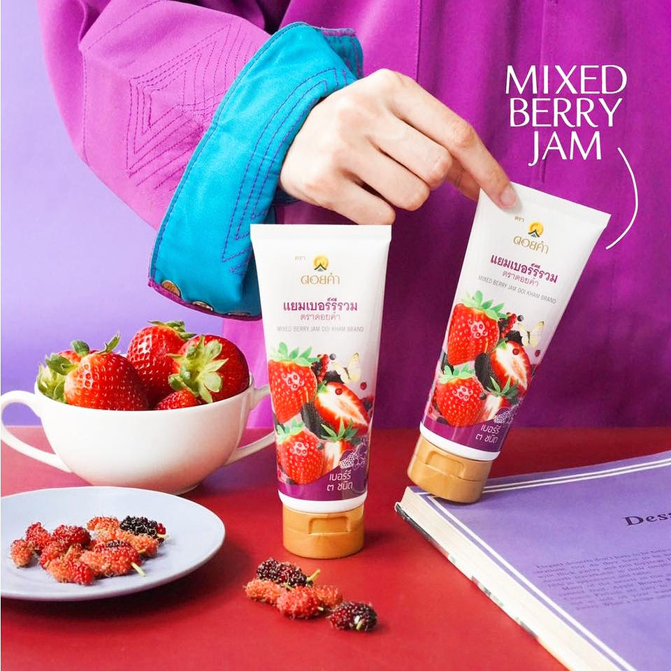 ภาพขนาดย่อ: Doi Kham Brand Mixed Berry Jam 130g.