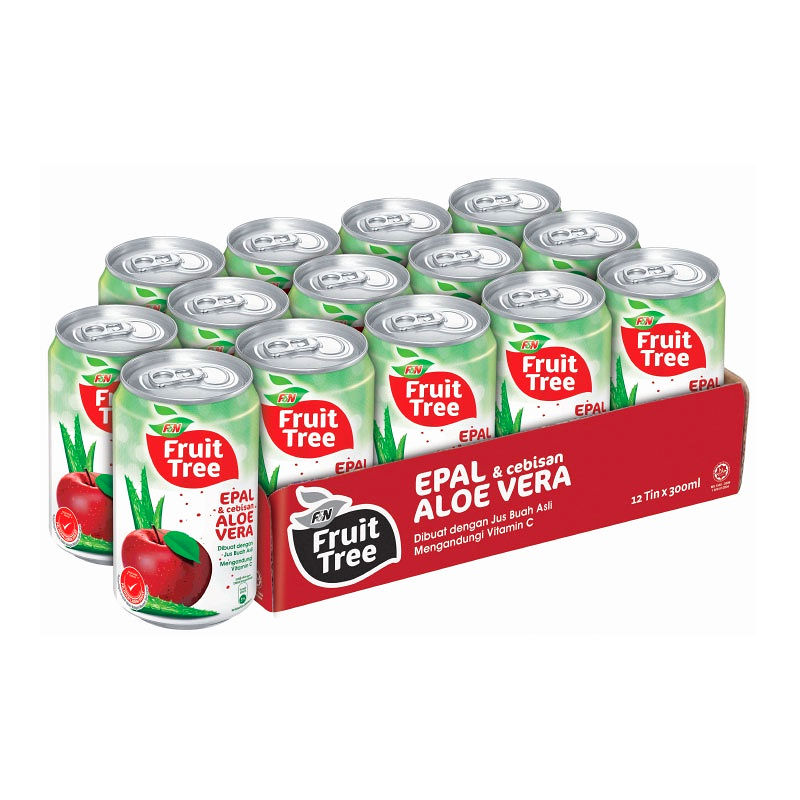 ภาพขนาดย่อ: F&N Fruit Tree Apple & Bits of Aloe Vera (Can) 300ml.
