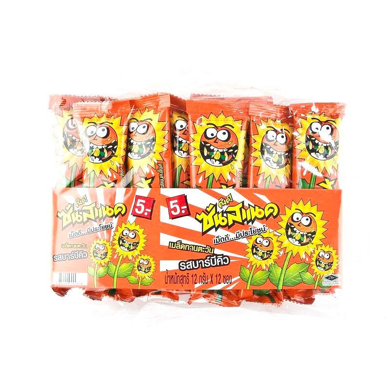 ภาพขนาดย่อ: Sunsnack Dunk Roasted Sunflower Kernel Cereal Coated with Barbecue Flavour 12g.
