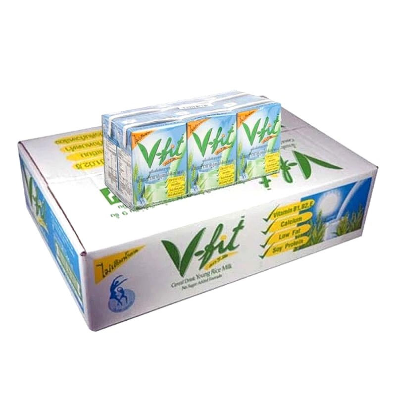 ภาพขนาดย่อ: V-Fit Cereal Drink Young Rice Milk No Sugar Added Formula 200ml*6