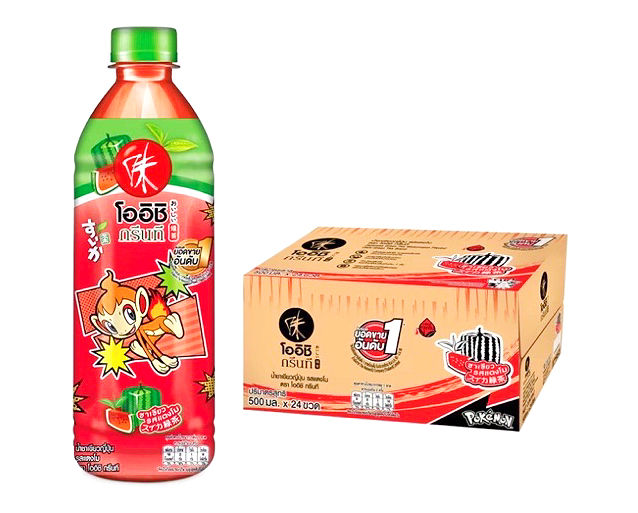 ภาพขนาดย่อ: Oishi Green Tea Japanese Green Tea Watermelon Flavour 500ml.