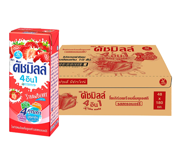 ภาพขนาดย่อ: Dutch Mill UHT Drinking Yoghurt Strawberry Flavour 180ml.