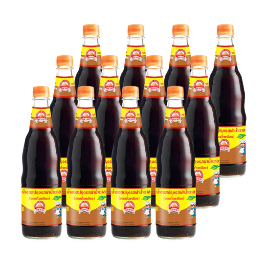 ภาพขนาดย่อ: Golden Mountain Brand Seasoning Sauce Brown Cap (Soybean Sauce) 600ml.
