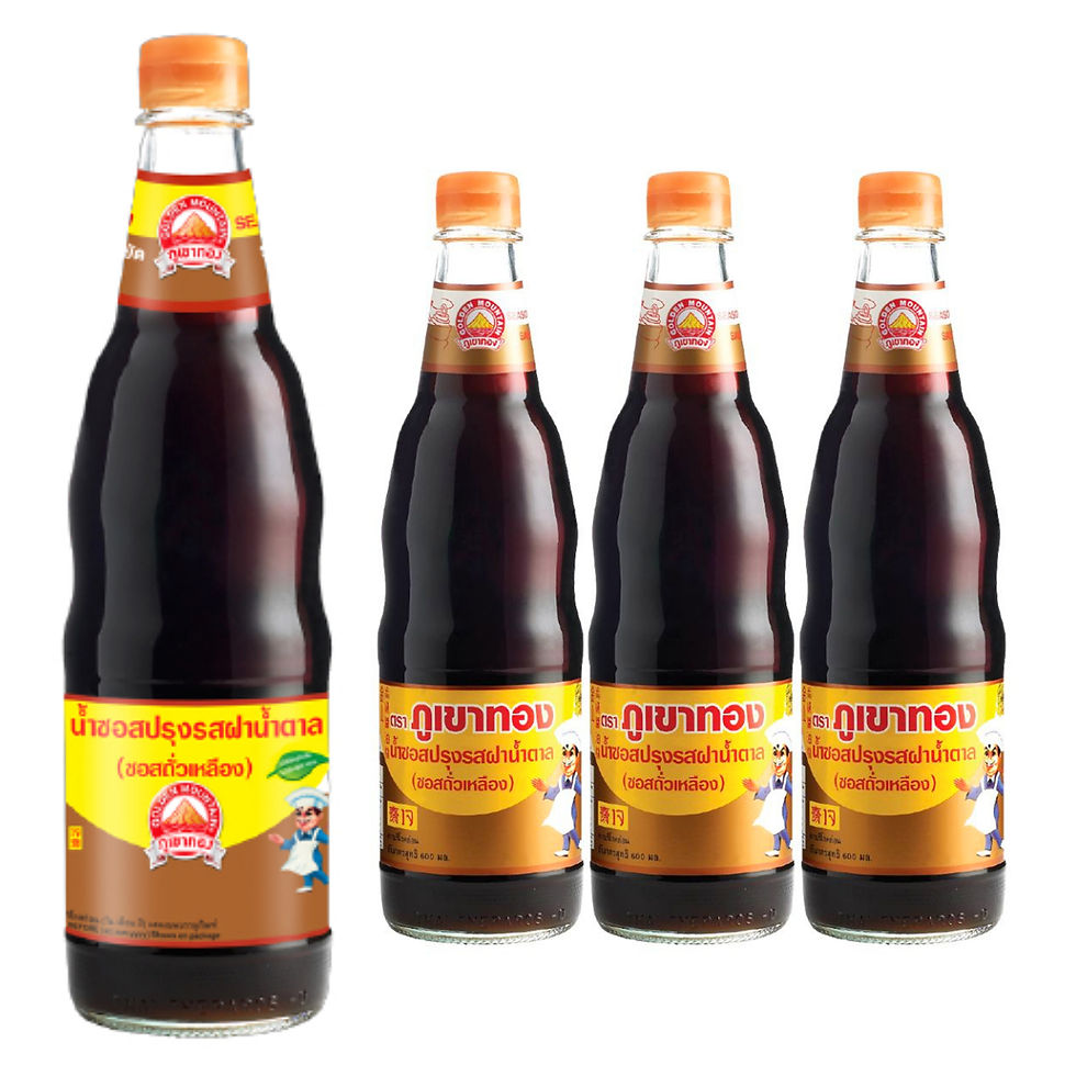 ภาพขนาดย่อ: Golden Mountain Brand Seasoning Sauce Brown Cap (Soybean Sauce) 600ml.