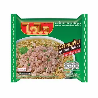 ภาพขนาดย่อ: WaiWai Minced Pork Flavour Instant Noodles 60g.