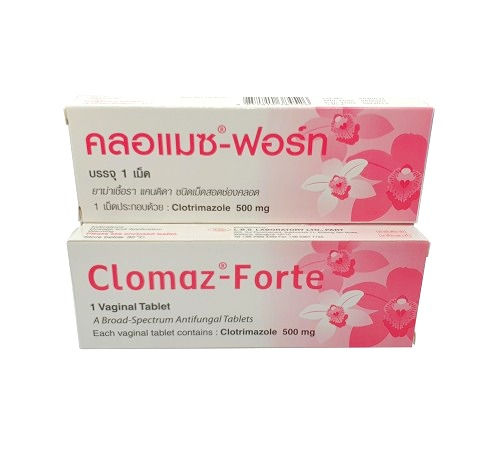 ภาพขนาดย่อ: Clomaz-Forte 1 Vaginal Tablet.