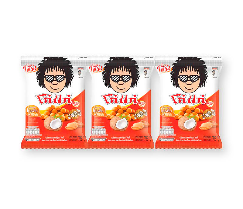 ภาพขนาดย่อ: Koh-Kae Peanuts Coconut Cream Flavour Coated 75g.