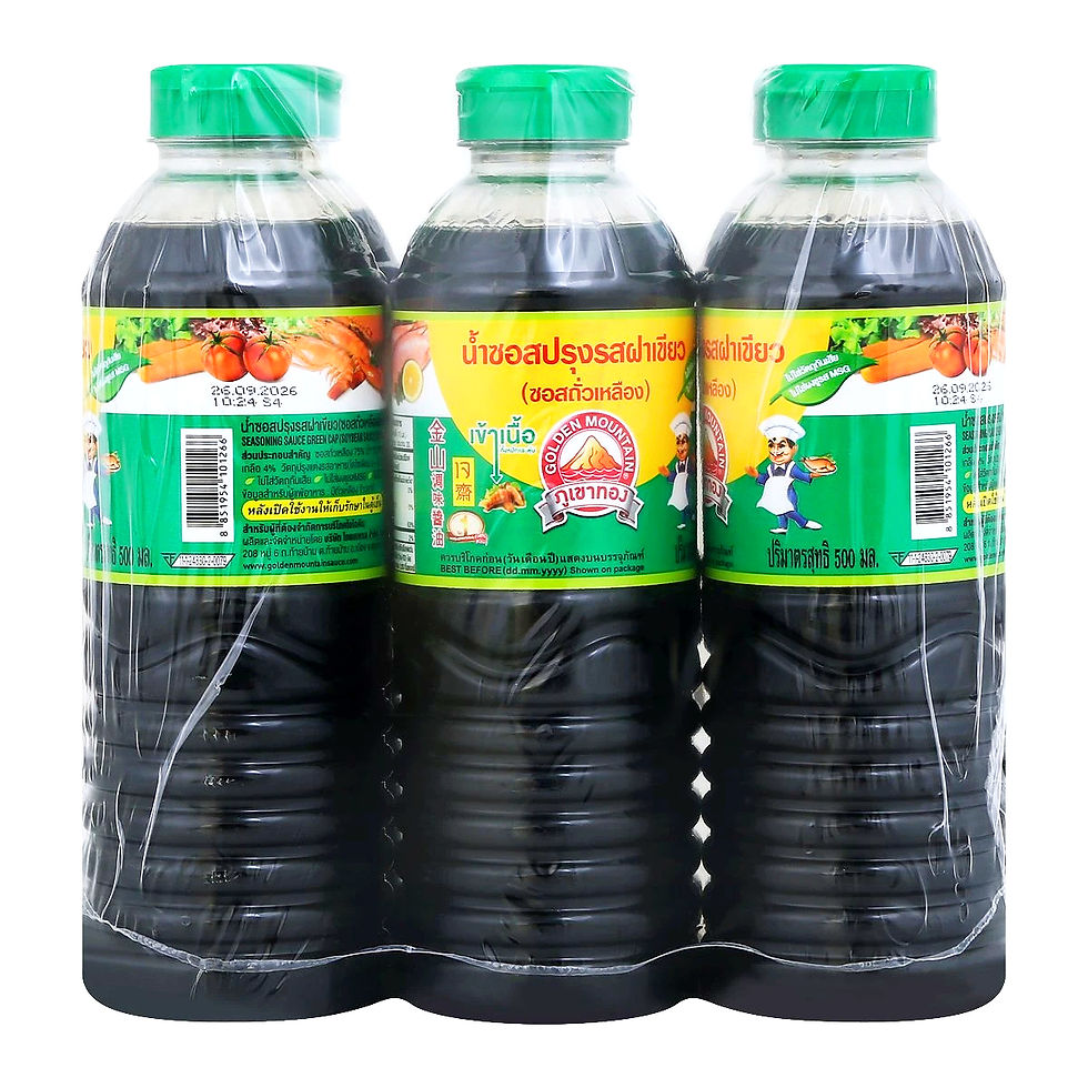 ภาพขนาดย่อ: Golden Mountain Brand Green Cap Soy Sauce 500ml.