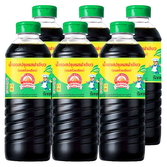 ภาพขนาดย่อ: Golden Mountain Brand Green Cap Soy Sauce 500ml.