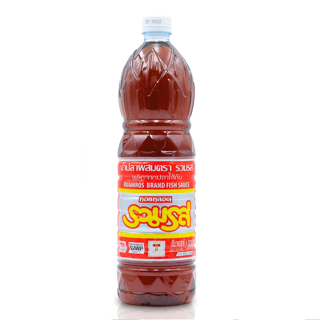 RoumRos Brand Fish Sauce Produced From Anchovy-Fish 1500ml.