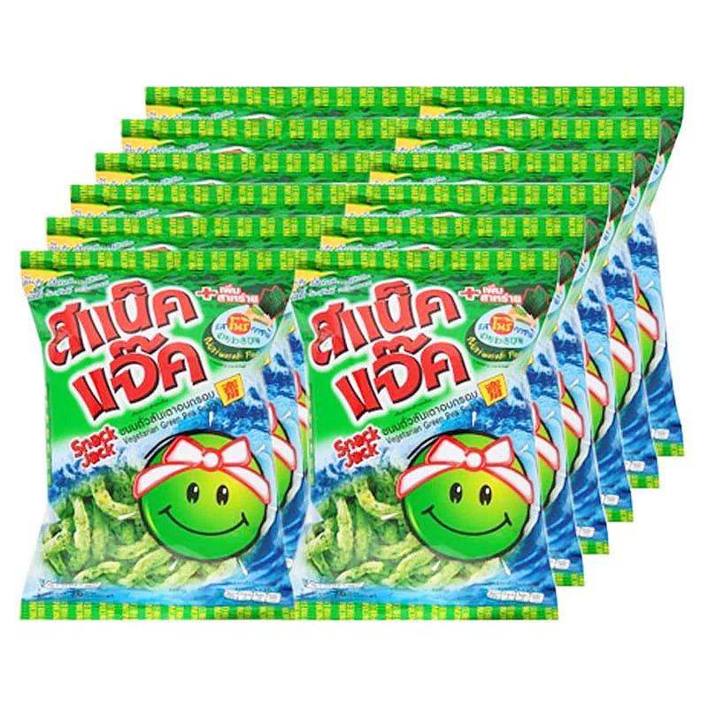 ภาพขนาดย่อ: Snack Jack Green Pea Snack Nori Wasabi Flavor 62g.