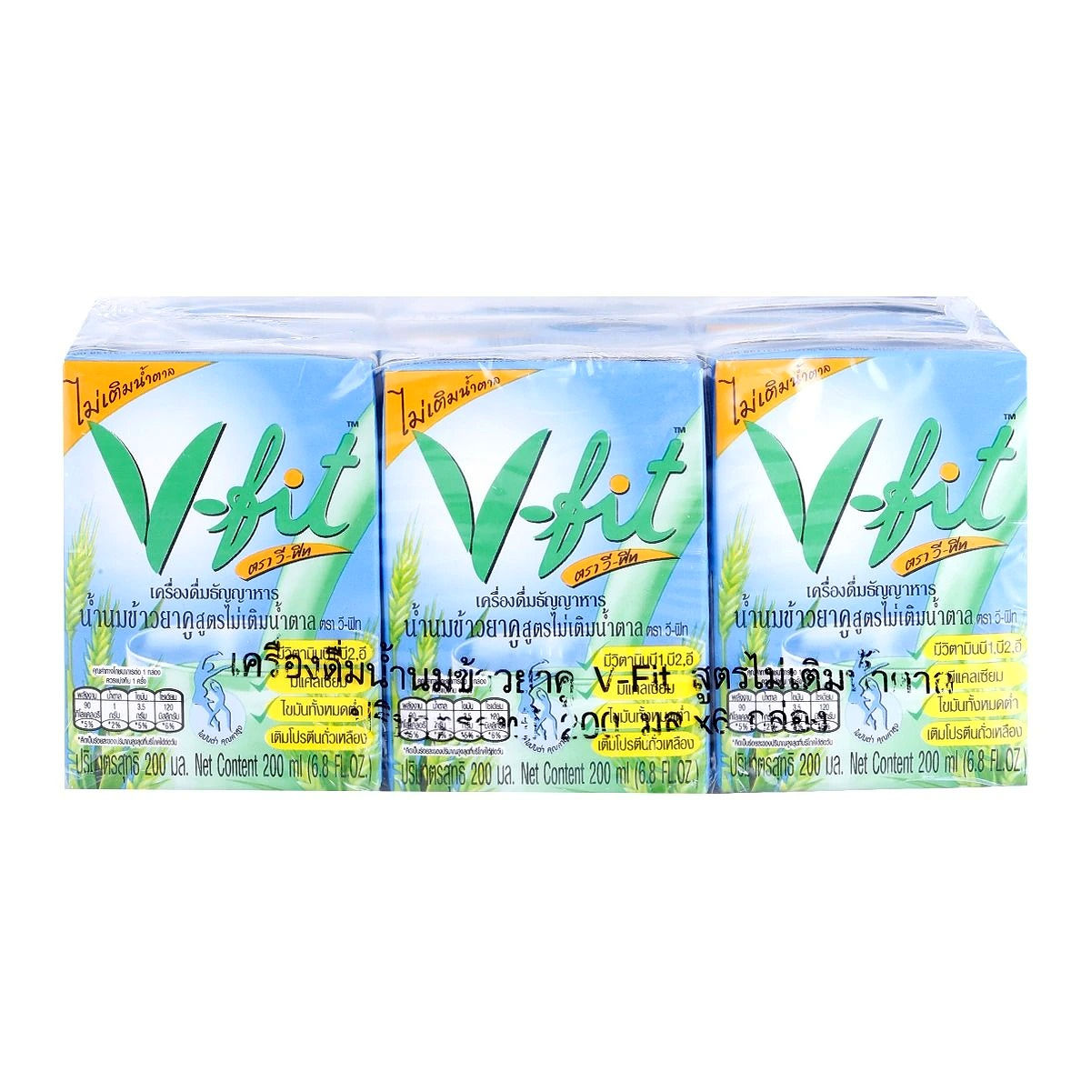 V-Fit Cereal Drink Young Rice Milk No Sugar Added Formula 200ml*6