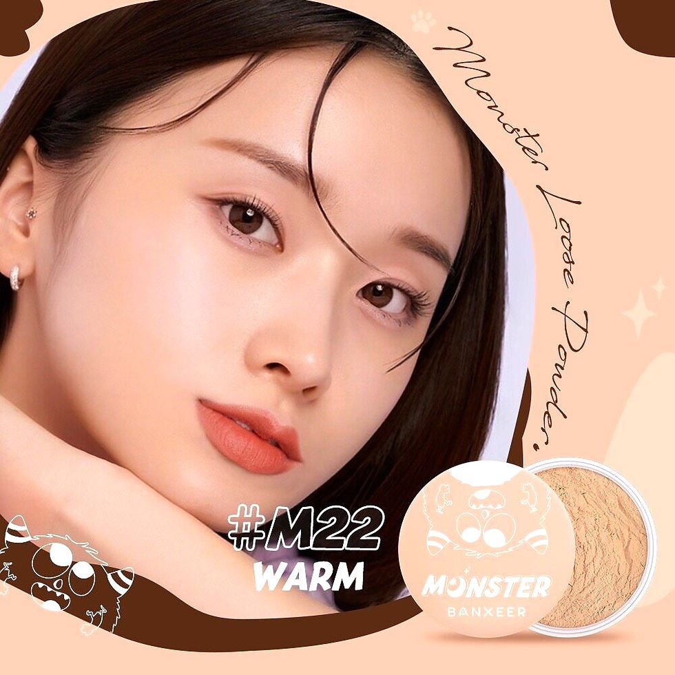 ภาพขนาดย่อ: Banxeer Light and Soft Monster Loose Powder #M22 Warm 9g.