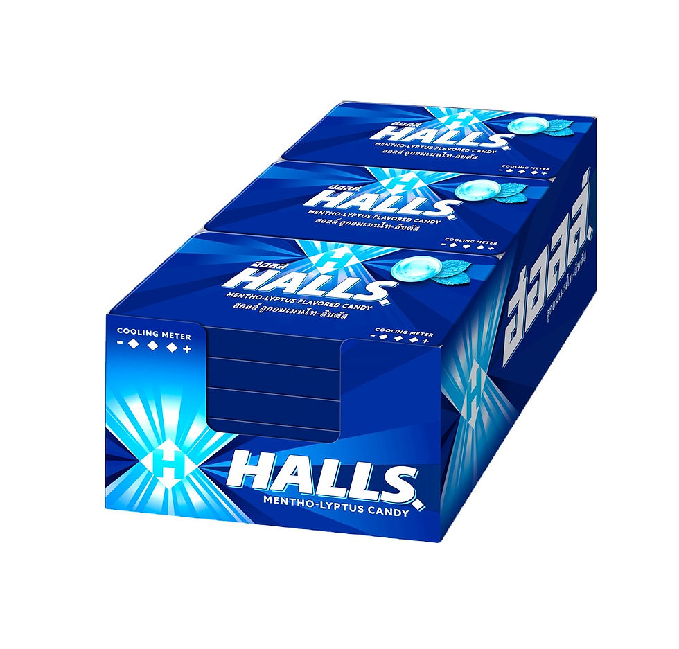 ภาพขนาดย่อ: Halls Mentho-Lyptus Flavored Candy 22.4g.