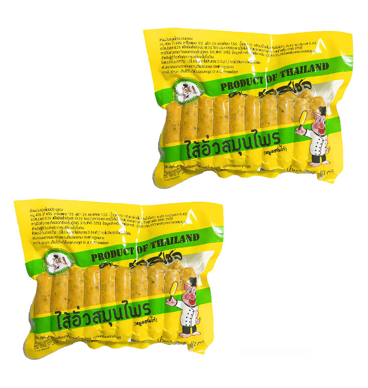 ภาพขนาดย่อ: King Sausage Herbal Sausage (Pork Mixed with Chicken) 450g.