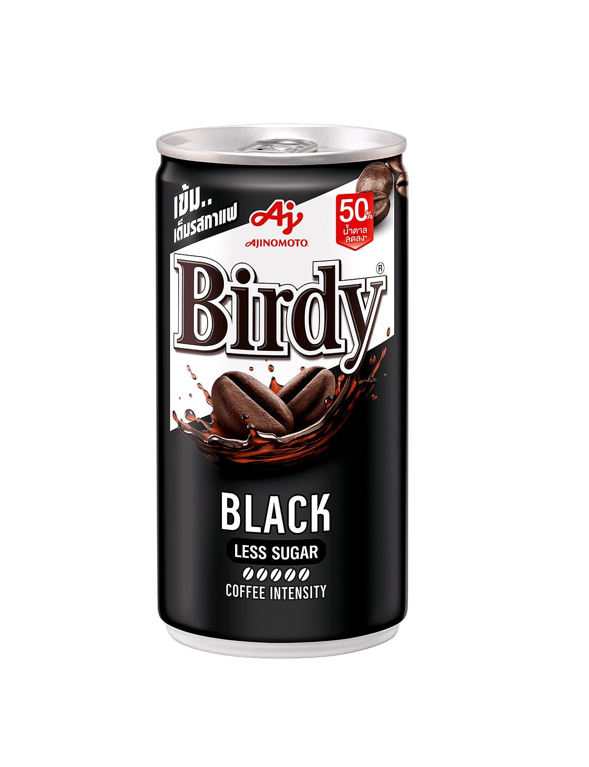 Birdy Black Less Sugar Formula (Ready to Drink Coffee) 180ml.