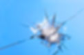 A chip or crack in a glass that needs a chip repair to be fixed