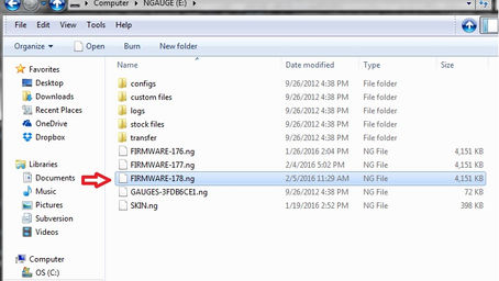 How do I update my nGauge firmware?