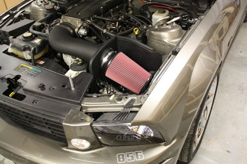 Thumbnail: JLT 05-09 Mustang GT Series 3 Blk Textured CAI Kit | Red Filter | Tune Req