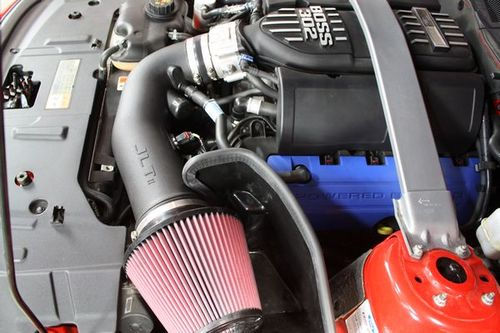 Thumbnail: JLT 11-14 Mustang GT Series 2 Blk Textured CAI Kit | Red Filter | Tune Req