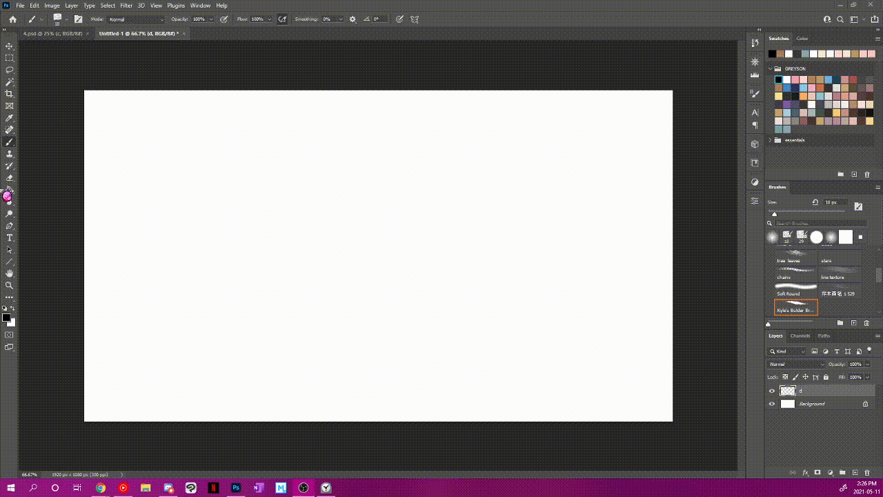 Instructor teaching acrylic online