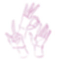 hands drawn using simple shapes