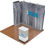 Thumbnail: 10' SPlus Single Corner SEG Fabric Pop-up Exhibit w/ Counter (DL31833N)