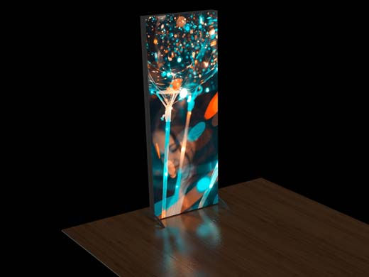 Thumbnail: 3' LightWall SEG Backlit Fabric Kiosk (AB0536N)