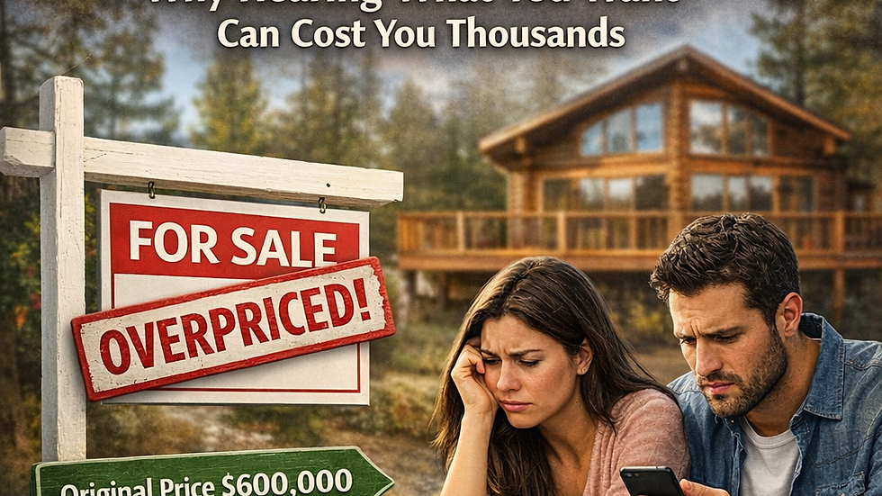 Couple listened to what they wanted to hear and not the truth.