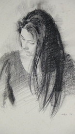 Charcoal Sketch- Charcoal Drawing- 13''x16''