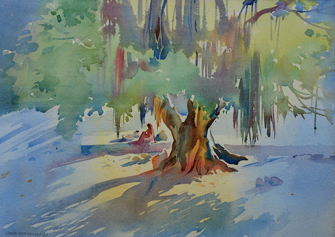 The Boon - fine art painting by John Fernandes