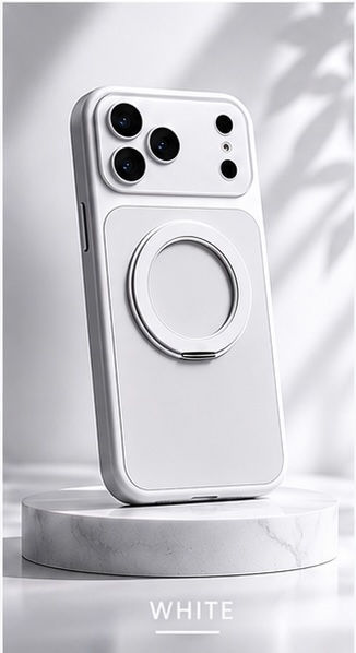 Thumbnail: Neutral Matte Magnetic Phone Case with 360° Metal Ring Stand
