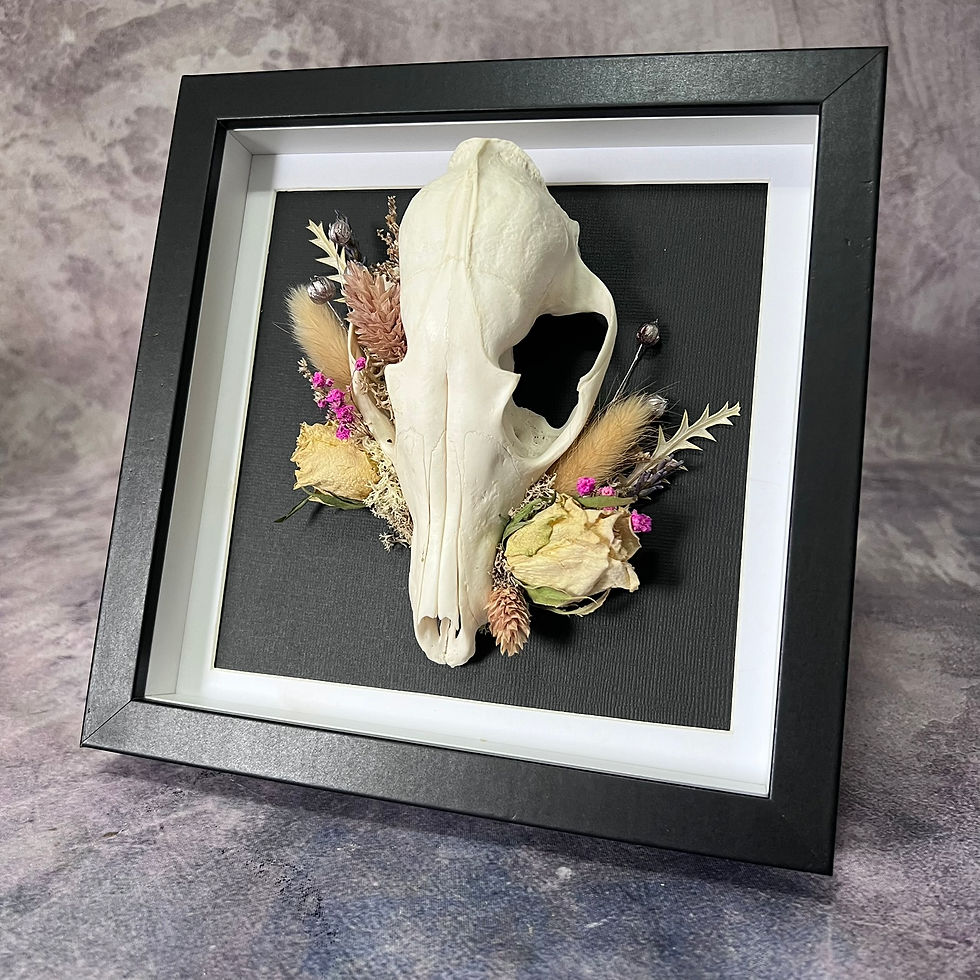 Thumbnail: Floral Fox Skull Frame