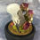 Thumbnail: Floral Magpie Skull and Smokey Quartz Crystal Dome