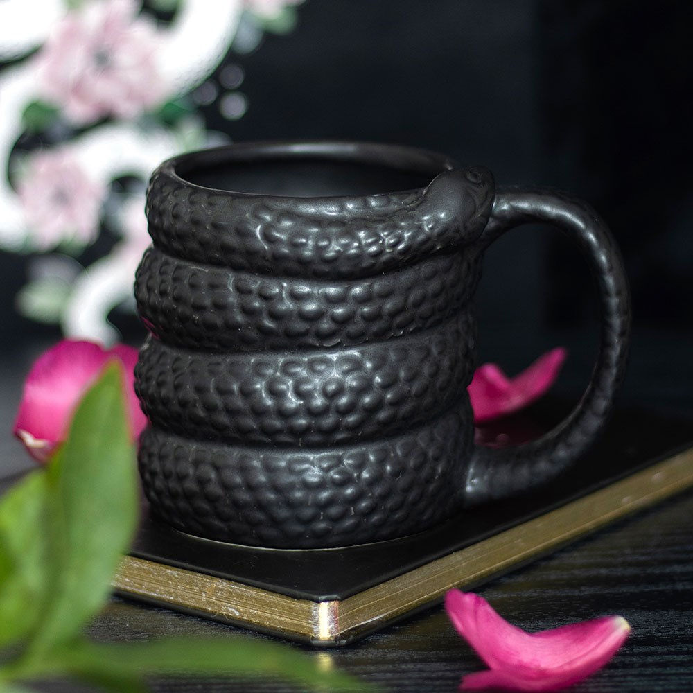 Black Serpentine Snake Mug