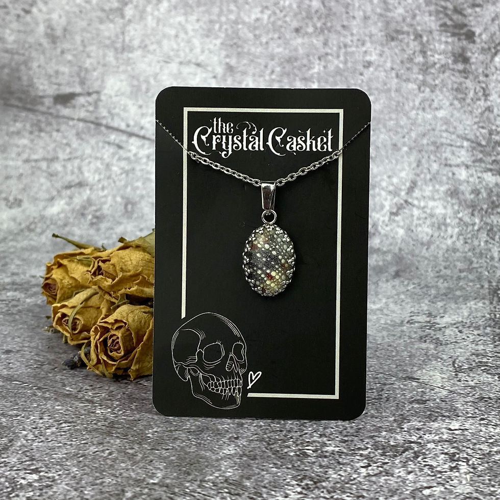 Thumbnail: Preserved Panther Chameleon Skin Pendant