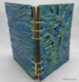 Blue Green Dragon Skin Notebook Organizer