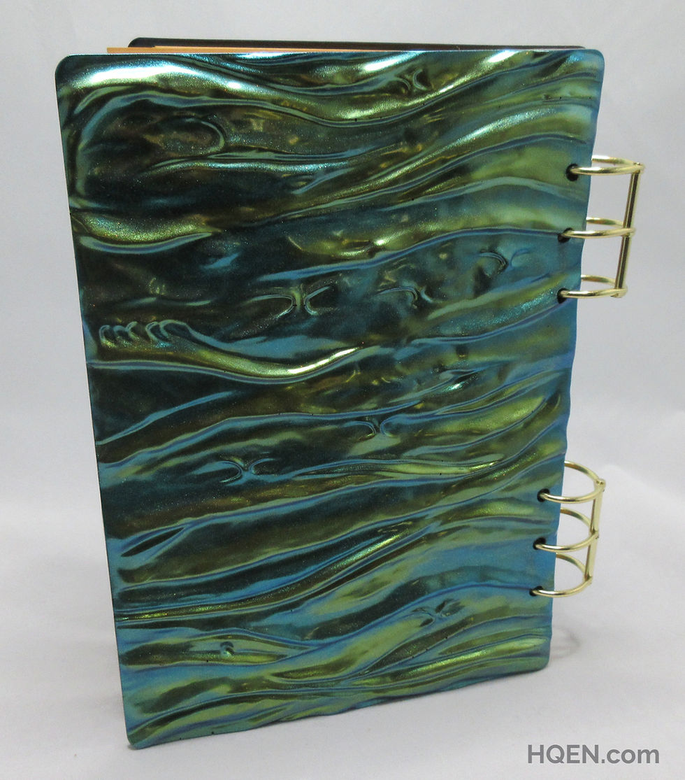 Thumbnail: Blue Green Dragon Skin Notebook Organizer